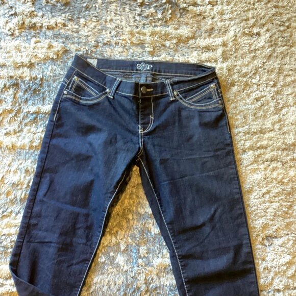 S&P Standards and Practices Jeans Dark Wash Stretch Women’s Size 31 - Picture 2 of 8